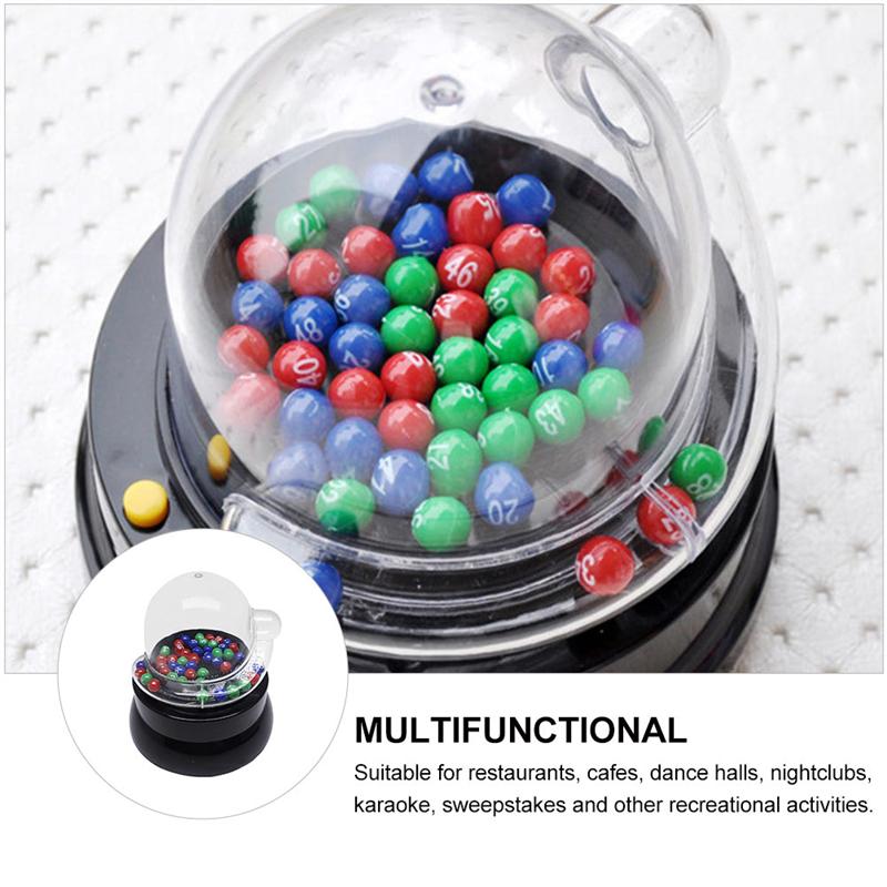 Mini Electric Lucky Number Picking Machine For Lottery Bingo Games Party Club Restaurants Cafes Jackpot Machine