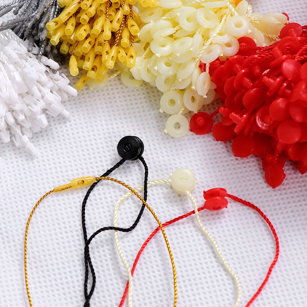 Cuerda para etiquetas de ropa, cordones de colores dorados y plateados, tabletas colgantes para bolsas de ropa, tarjetas, accesorios para etiquetas de ropa DIY, 1000 Uds.