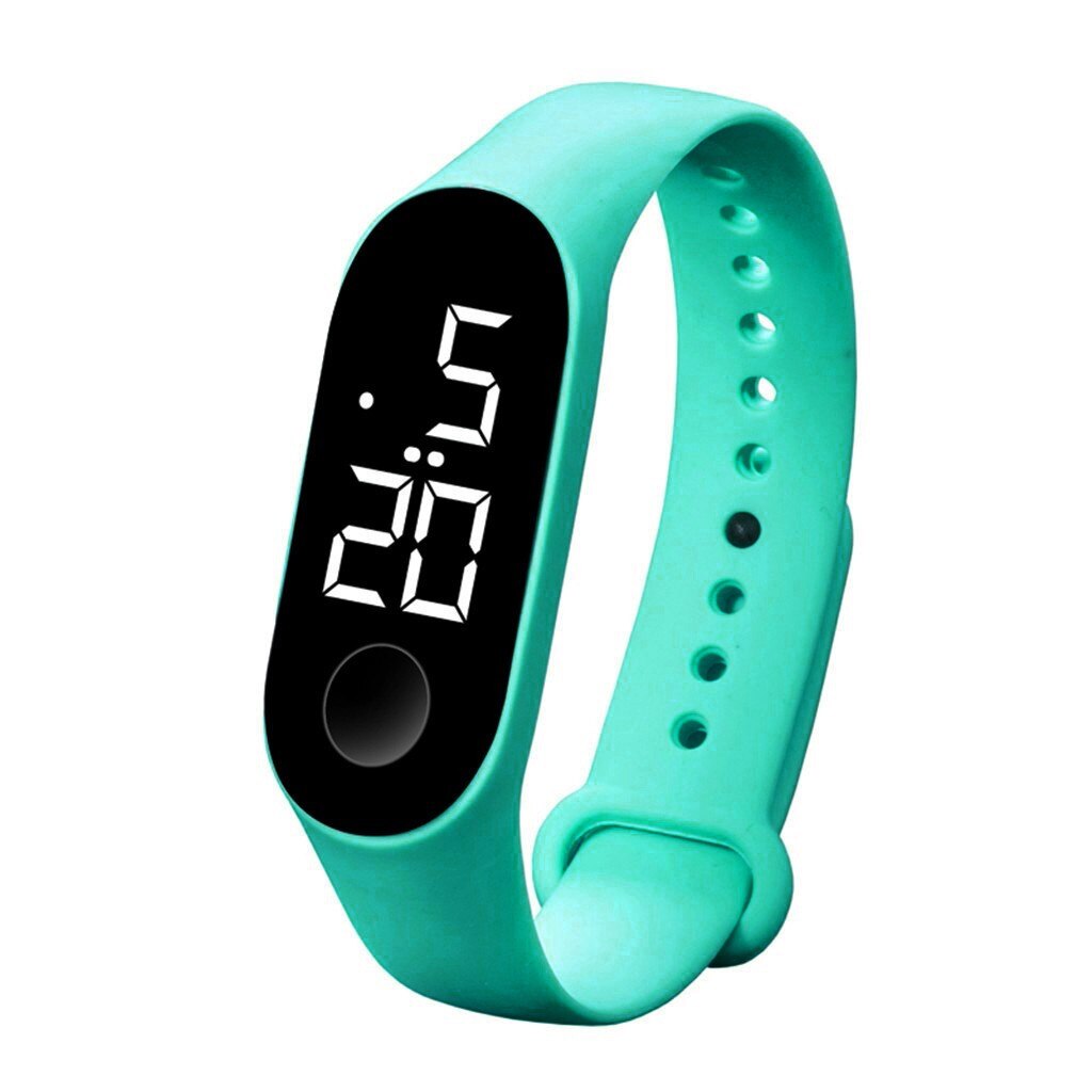 Elektroniczny zegarek doprowadziło sportowe świecące czujniki zegarki zwykły cyfrowy zegarek mężczyźni i kobiety zegarki Reloj hombre Relogio Masculino: B