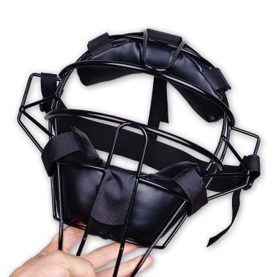 Baseball Protective Mask For Adult Classic Softball Steel Frame With PU Leather Catcher head protection equipment B81402