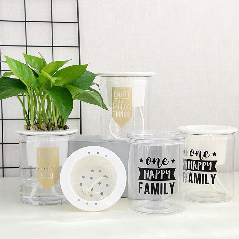 self watering flower pot for plants, desktop pot self watering planter, pot for plants for home decoration