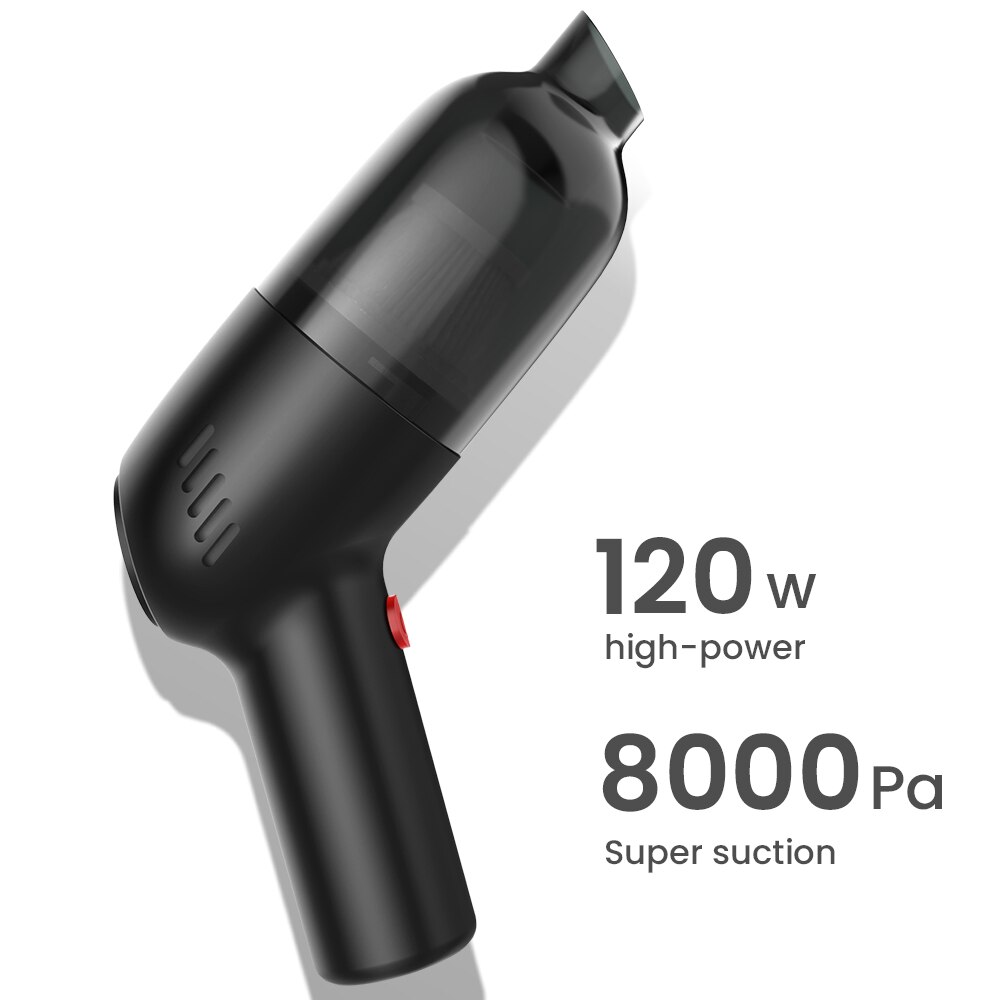 Xiaomi-aspiradora portátil para coche, aspirador automático de mano inalámbrico, recargable, 8000pa, alta potencia de succión
