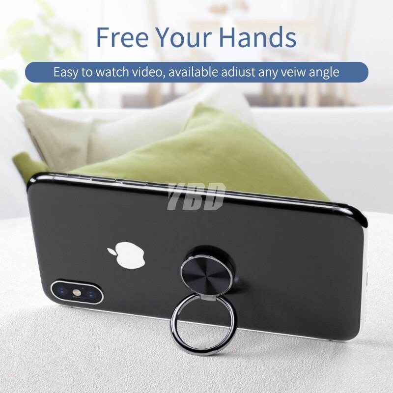 Soporte de anillo de dedo YBD para Huawei P20 lite Xiaomi Redmi Note 7 k20 9t soporte de montaje soporte de dedo para teléfono móvil