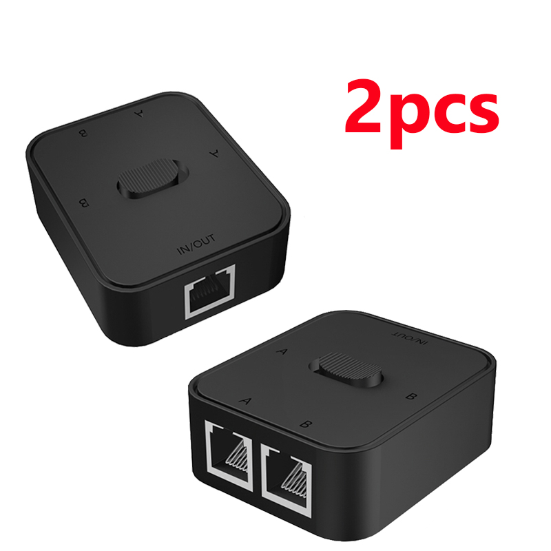 Rozdzielacz RJ45 1000M 1 na 2 adapter Ethernet Przedłużacz Kabla Sieciowego Internetowego Złącze RJ45 Gigabitowy Przełącznik Sieciowy robić PC Laptopa: BIAŁY
