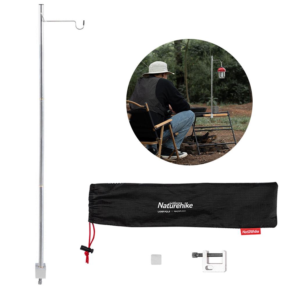 Outdoor Camping Table Folding Lamp Pole Portable Lightweight Aluminum Durable Light Lamp Lantern For Picnic Hiking Backpacking