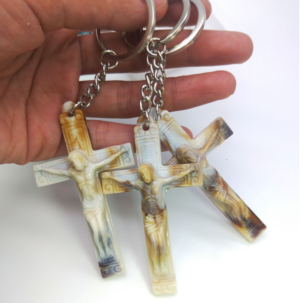 Cross sleutelhanger Christelijke religieuze sieraden