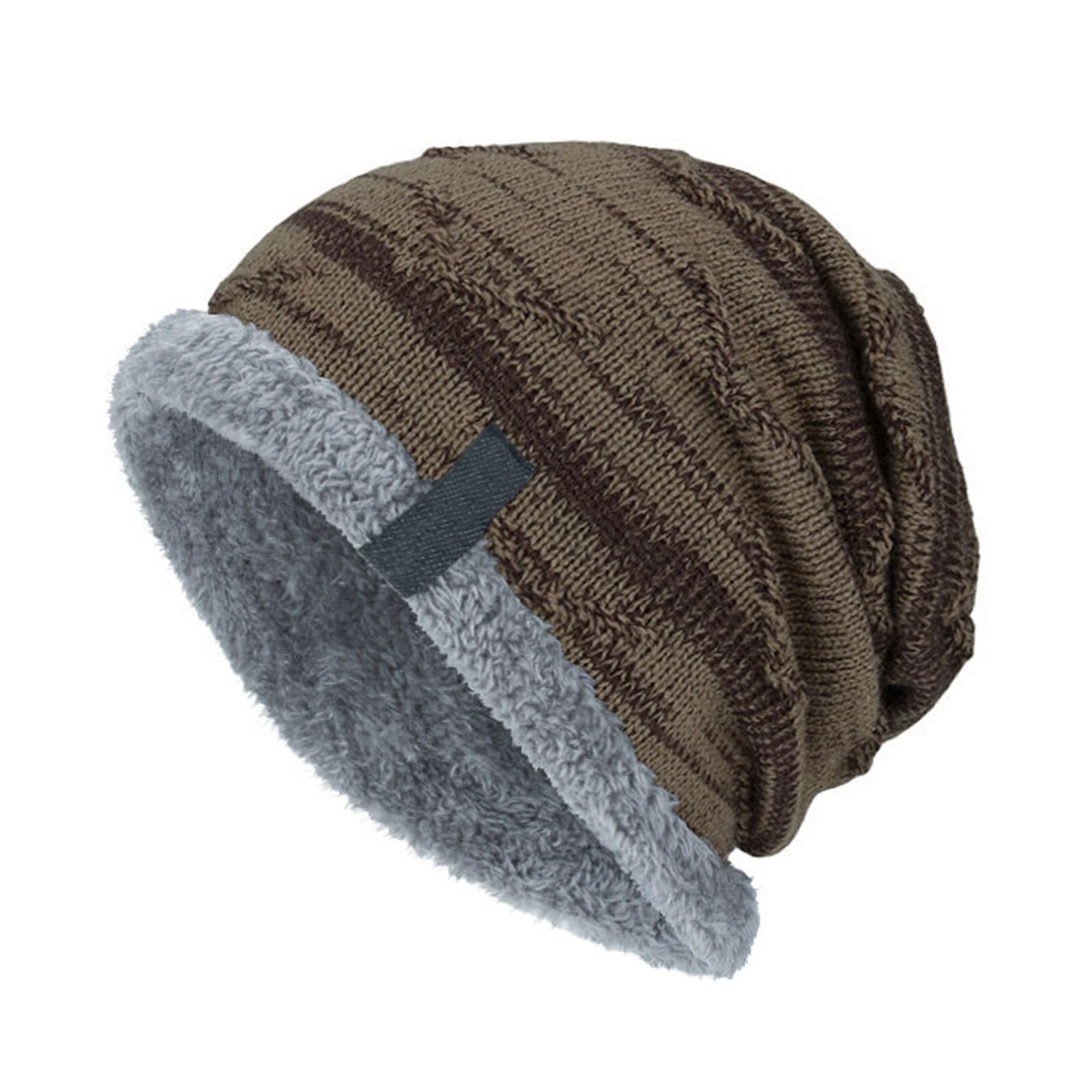 Winter Beanies Slouchy Chunkys Warm Hat for Men Women Warm Soft Knitting Hats LL@17: Khaki