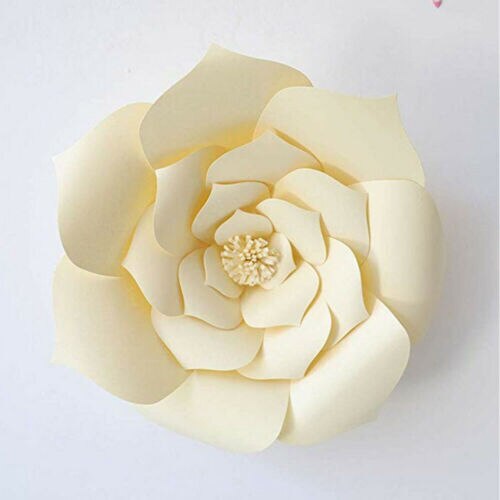 AA 30cm Paper Flower Backdrop Wall 30 cm Giant Rose Flowers DIY Wedding Party Decor: E