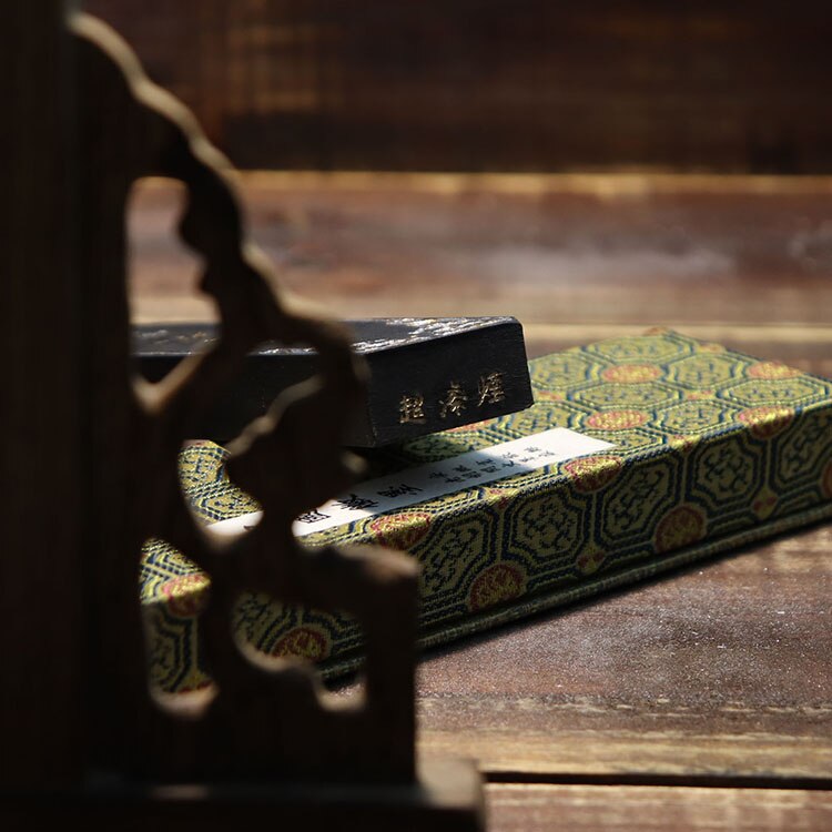 Chinese Black Ink Stick Solid Paint Hui Mo Sumi e Chinese calligraphy Ink Block ink Chao Qi Yan