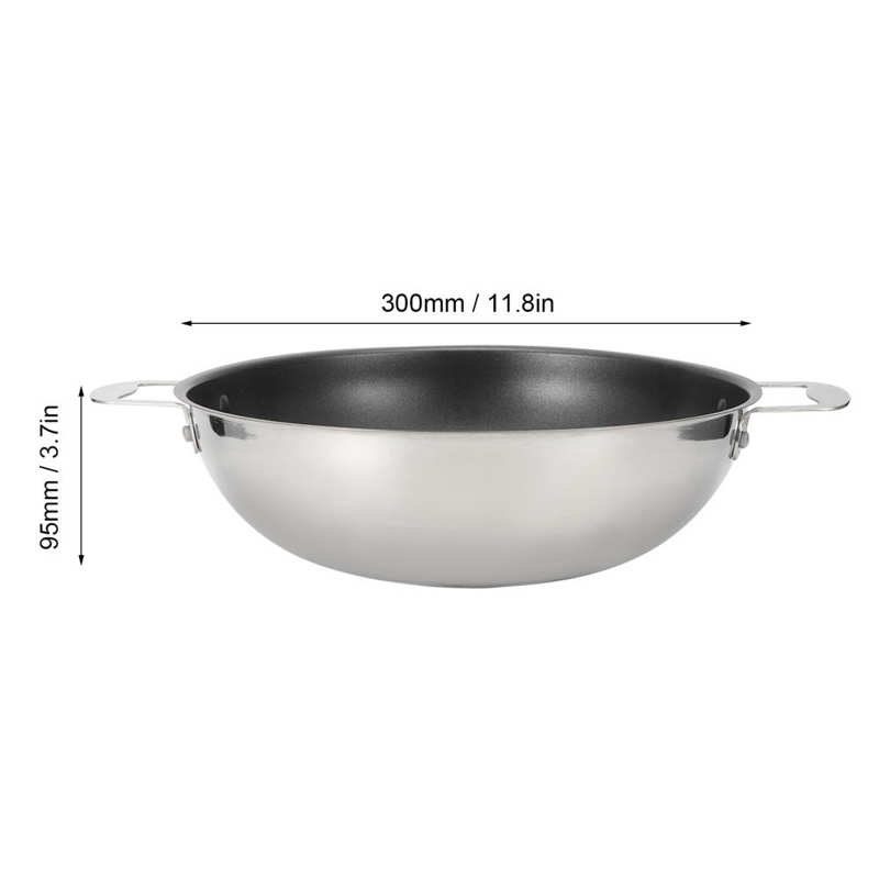Stainless Steel Frying Pan Kitchen Utensil for Home Restaurant