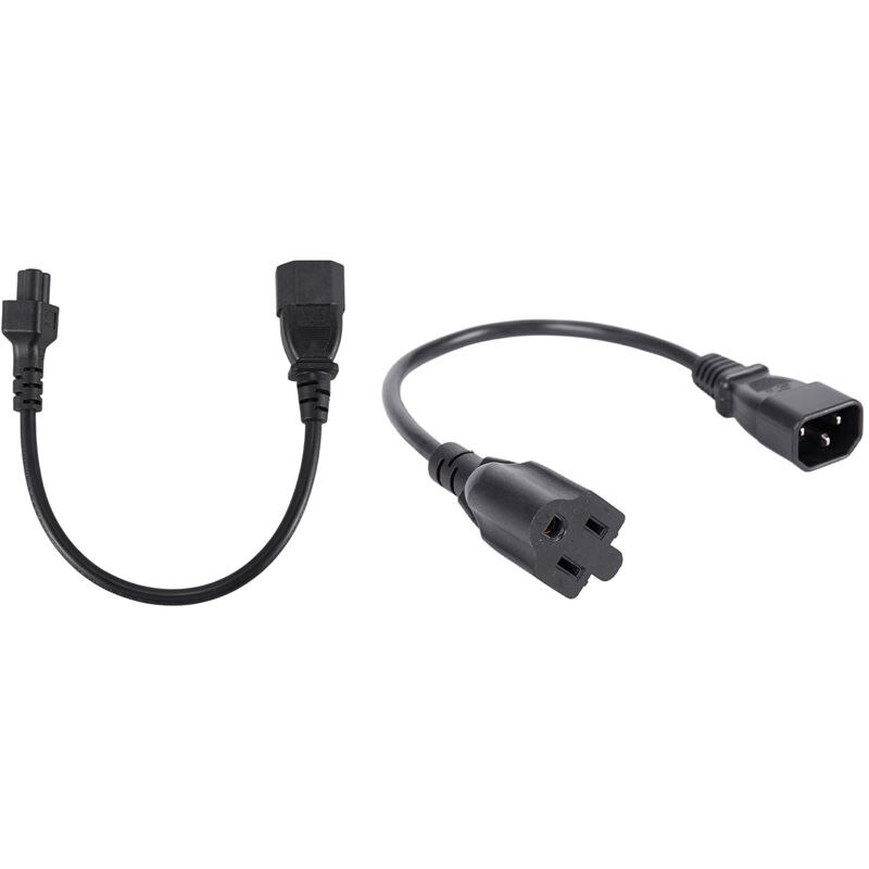 Iec 320 c14 stecker auf  c5 buchsen adapterkabel mit 1ft iec 320 c14 steckern auf nema 5-15r 3 -polige buchse pc-netzteil
