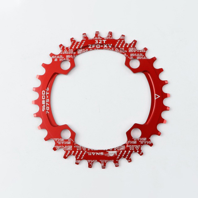 Plateau de pédalier 96 BCD rond et ovale, 32T 34T 36T 38T, plateau étroit et large pour Alivio M4000 M4050 NX GX X1 96bcd, chaîne de plat vtt: Round Red / 36T