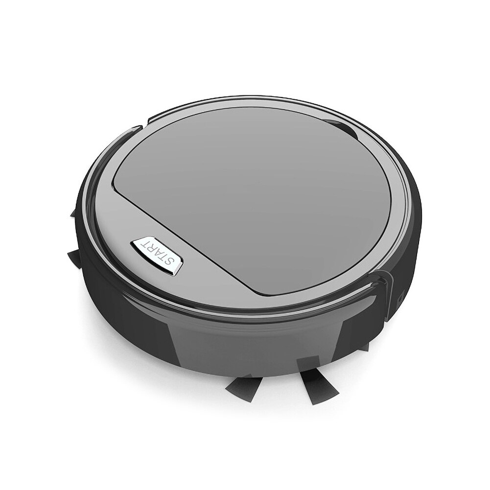 3in1 Rechargeable AutomaticMute Smart Sweeper Cleaner Suction Dust Remover Smart sweeper vacuum cleaner automatic vacuum cleaner: Black