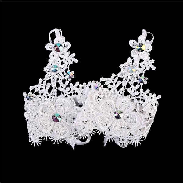 Guantes Blancos cortos de encaje sin dedos para niña y niño, guantes elegantes para de estudiantes, actuación, baile, boda,