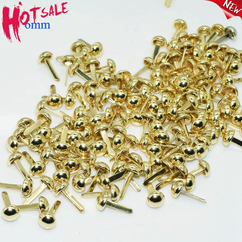 400 stuks patroonzakklemmen, 8 mm ronde kopklemmen, mini-brads 400 stuks patroonzakklemmen, 8 mm ronde kopklemmen, mini-brads