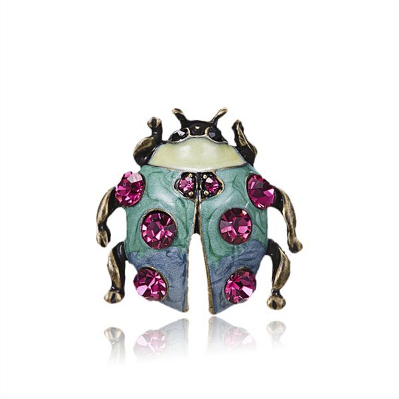 Leuke Insect Hagedis Lieveheersbeestje Spider Gecko Broches Rhinestone Animal Emaille Broche Pins Vrouwen Meisjes Verjaardag Festival Sieraden: 10