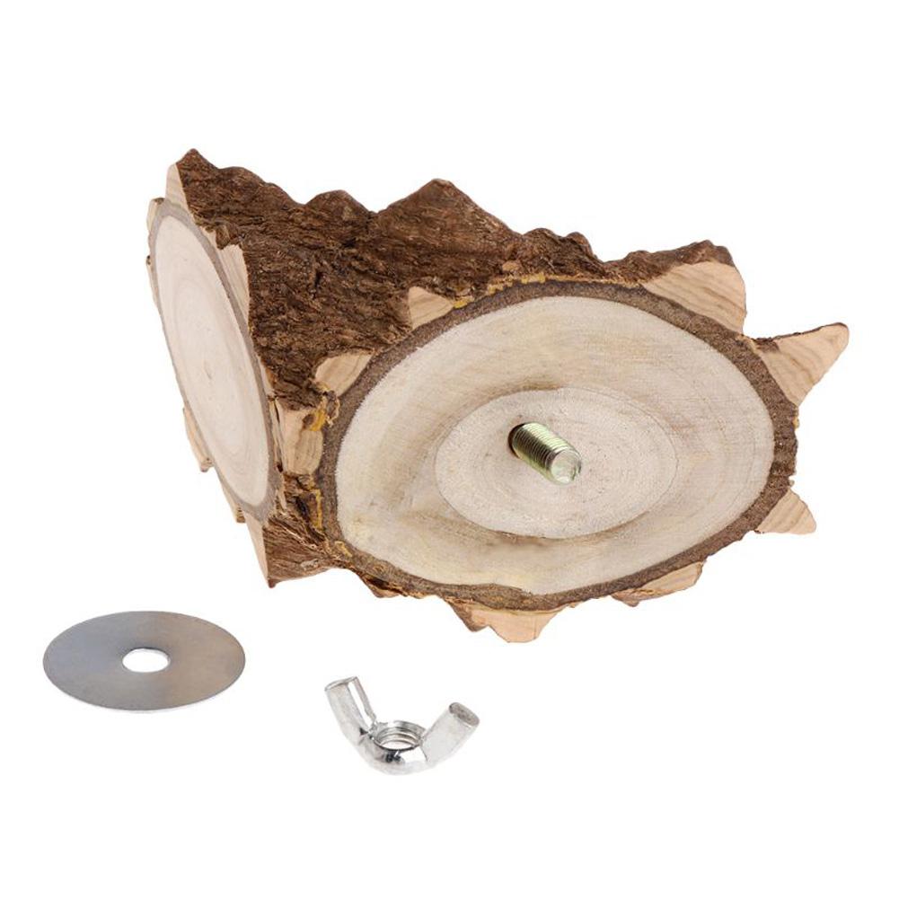 Pet Platform Right Angle Wood Perch Parrot Hamster Squirrel Bird Cage Playing Stand Jumping Board