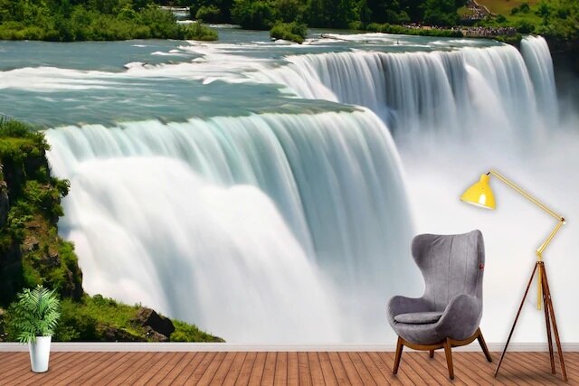 Waterfall Scenic 3D Wall Paper 288253897