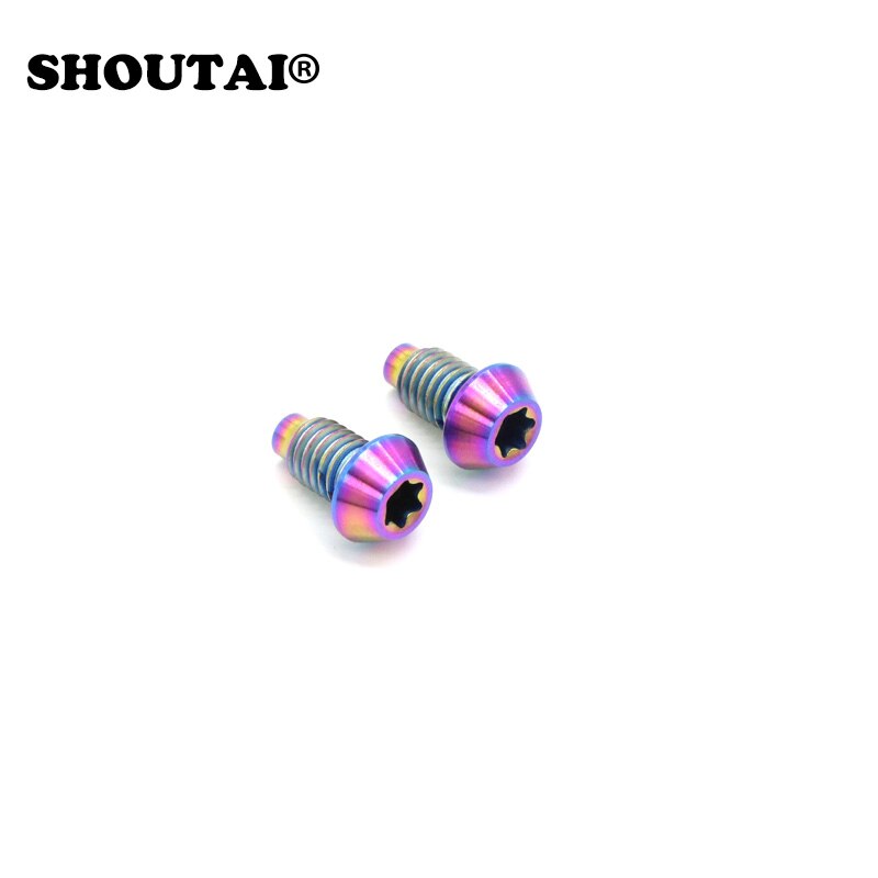 Tornillo de escape de disco hidráulico para bicicleta de montaña, pieza de aleación de titanio TC4, 2 M6, para Magura, Clip de freno, tornillo de purga de llenado de aceite: dazzle
