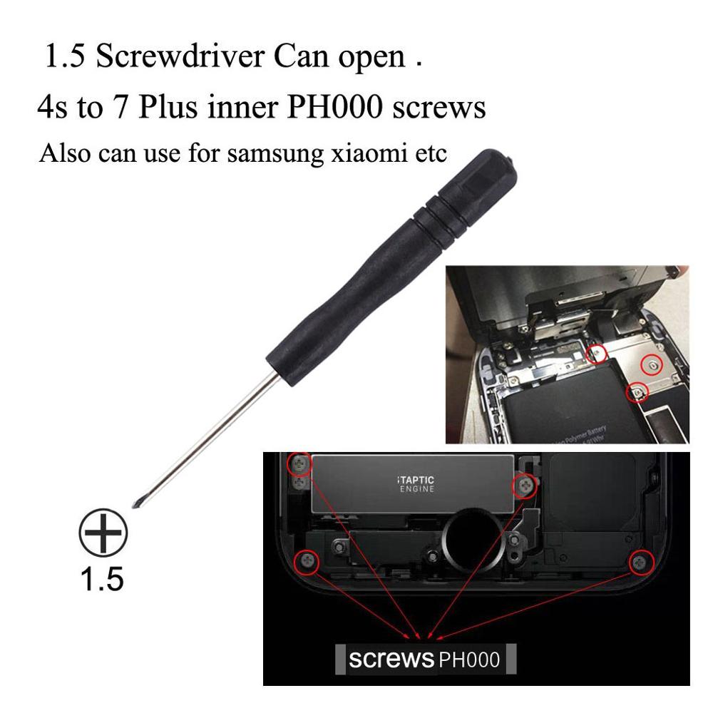 Kits de réparation 10 en 1 (4 x tournevis + 2 x tiges de démontage + 1 x mandrin + 2 x Triangle sur tranches épaisses + goupille d'éjection)