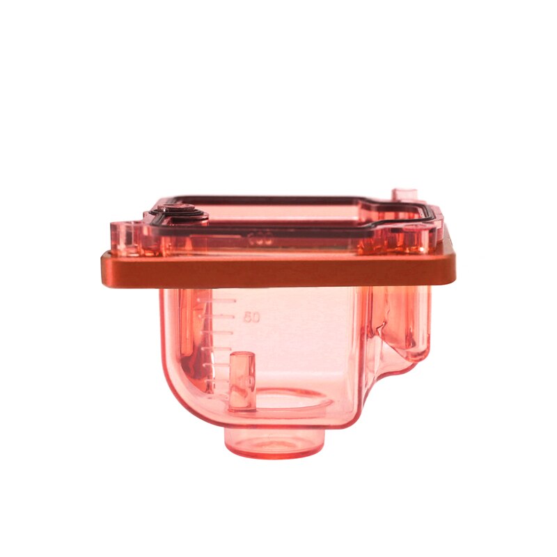 Alconstar-carburador PWK para motocicleta, cuenco flotador transparente de fondo transparente apto para carburador KEIHI PWK KSR EVO OKO KOSO de 21-34mm: A-Orange