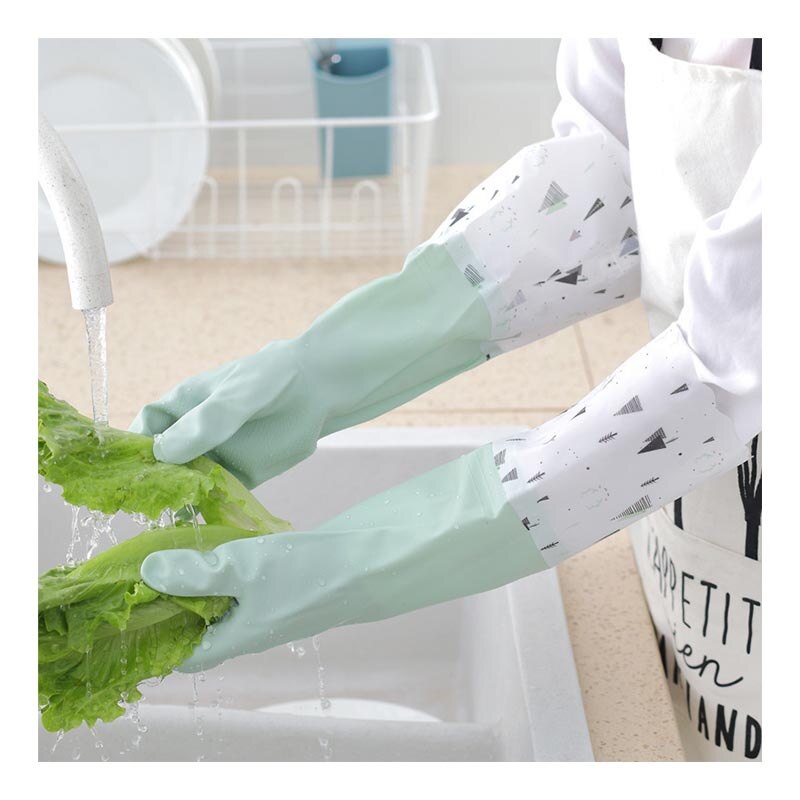 Household Gloves Home Long Sleeve Dish Washing Gloves Waterproof Durable for Protect Hands Kitchen Cleaning Household Chores