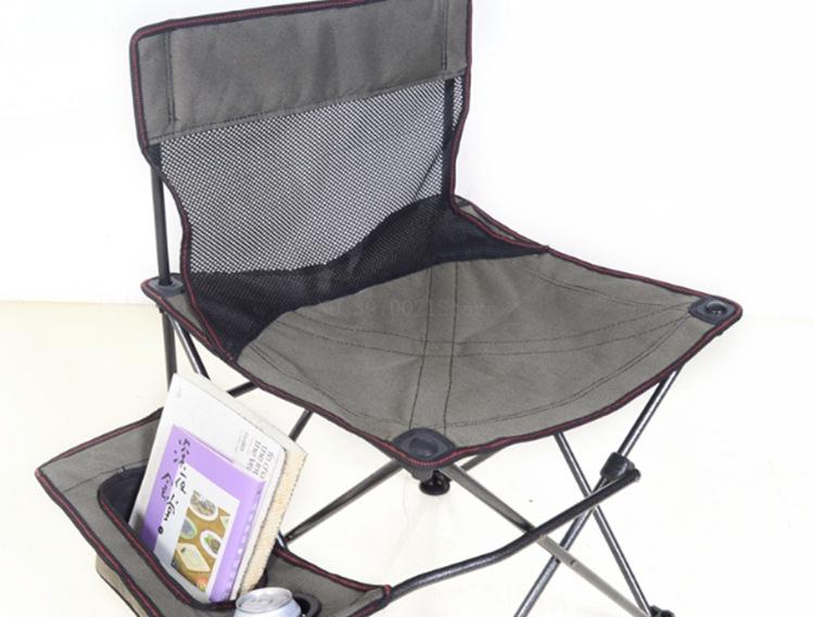 Ultralight składany fotel reżyserski na świeżym powietrzu krzesło wędkarskie fotel wypoczynkowy oddychająca siatka płótnie z Puchar czasopismo worek robić przechowywania