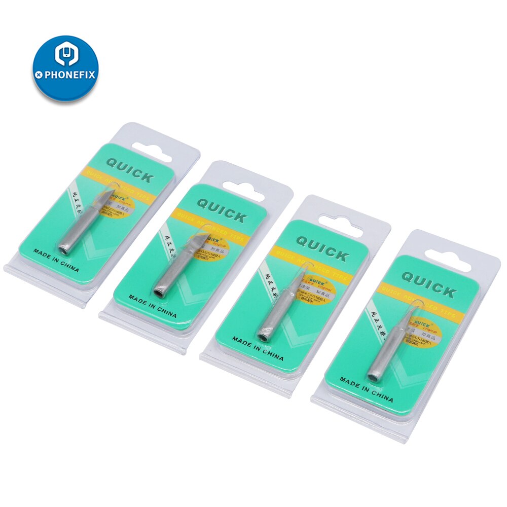 Original Quick Soldering Iron Tips Lead-free Iron Tip 900M 936 969 968 236 K SK 3C J I Soldering Iron Station Welding Tools Kit