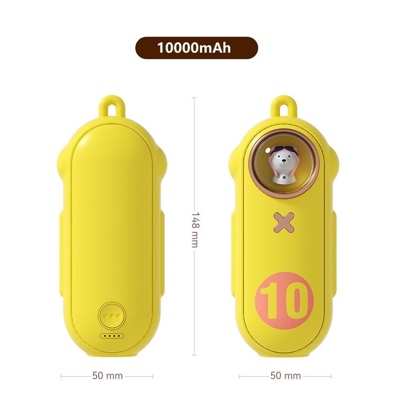 DC5V USB Rechargeable Mini Electric Heater Portable Hand Warmer 5000mAh / 10000mAh Power Bank