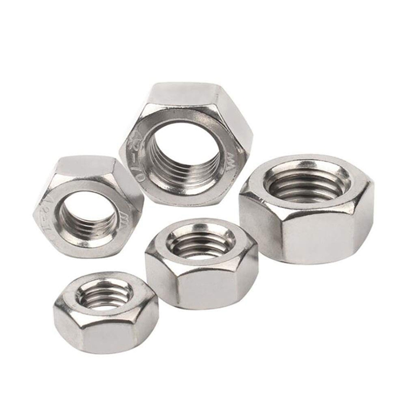 Kit d'assortiment d'écrous hexagonaux en acier inoxydable 320, 304 pièces, métrique, pour boulons à vis (M2 M2.5 M3 M4 M5 M6 M8)