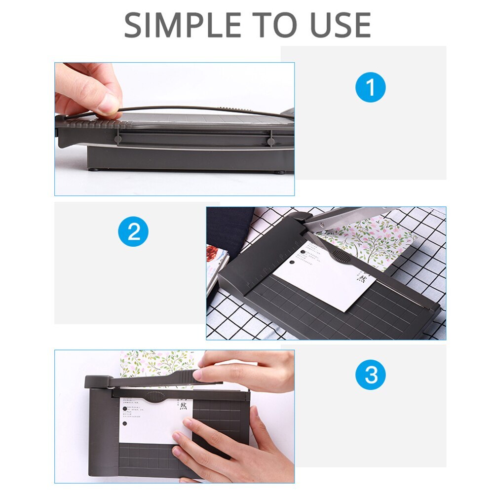 A5 Papier Cutter Schneiden matt Maschine Büro Liefert Foto Etikett Kunst Malerei Trimmer Schrott buchung Werkzeuge Lineal Versteckte Klinge