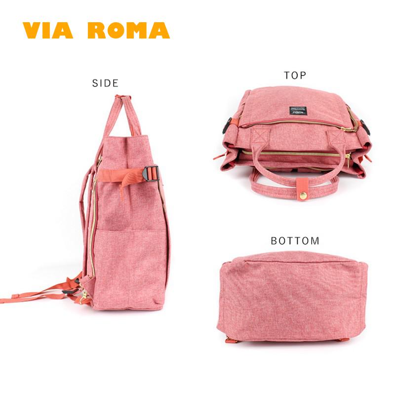 Zaino da donna stile giapponese anello zaino per Laptop 15.6 di grande capacità Design multi-tasca per zainetto per ragazze adolescente Mochila