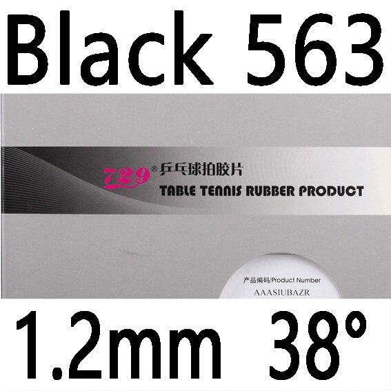 729 Provincial Xinzhuan series 755 799 802-40 804 837 Table Tennis Rubber with Sponge: Black 563 1.2mm