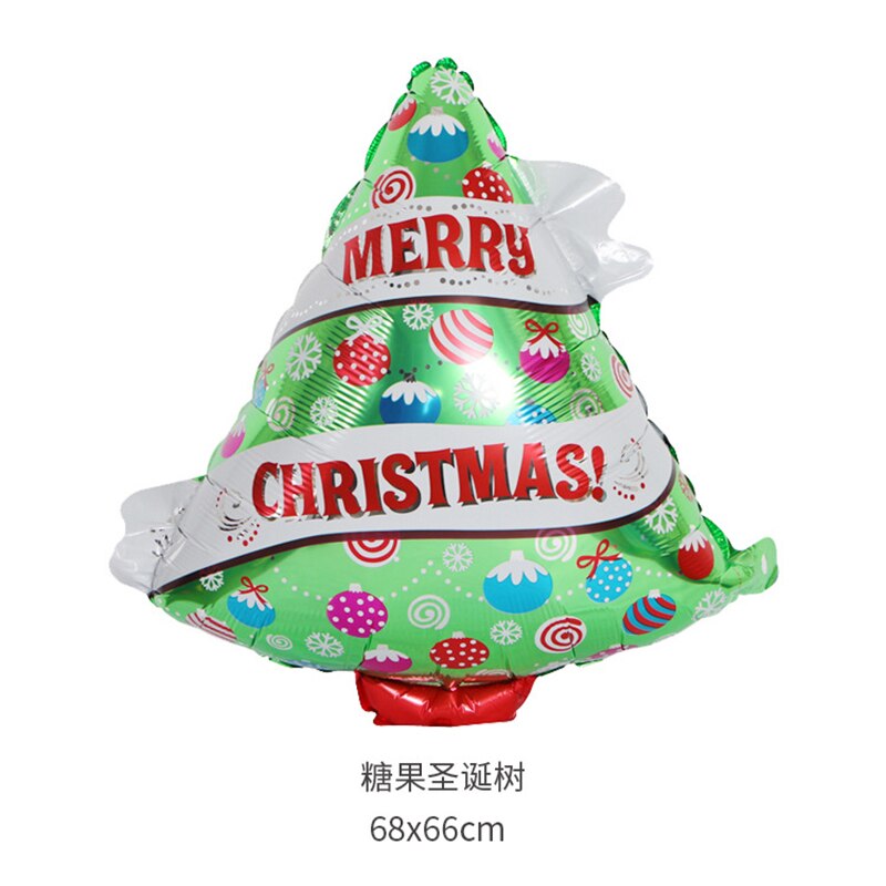 Joyeux noël ballon Santa Clause bonhomme de neige nouvel an noël ballons fête décoration fournitures noël Surpris ballon: Christmas tree 68x66