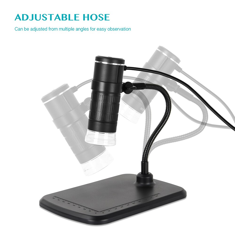 HD Electron Digital Microscope 1000X with 8 LED 3in1 Plug for Mobile Phone PC Skin PCB Inspection Tools Photo Video Recorder