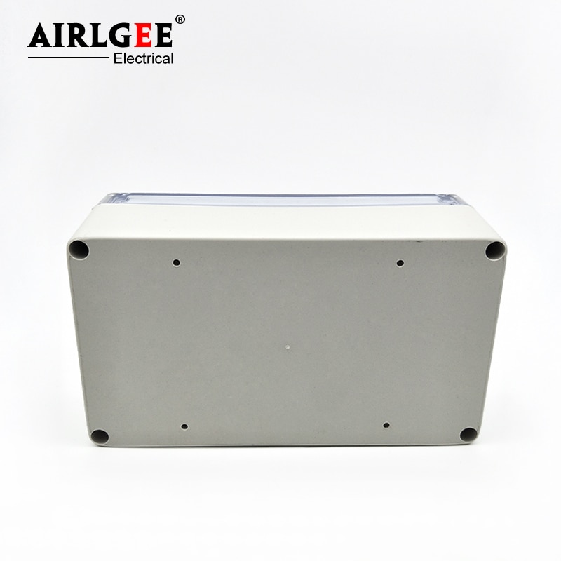 Ip65 abs plast støvtett forseglet boks utendørs klart deksel vanntett elektrisk koblingsboks 158mm x 90mm x 60mm