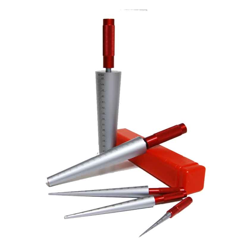 1-6.5mm 3-15mm 15-30mm 30-45mm Conical Feeler Gauge Taper Cone Cylinder Gauge For Measuring Hole Size Diameter Taper gap gauge