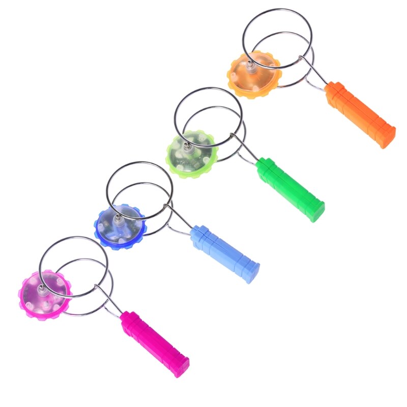 Magnetic Gyro Wheel Magic Spinning LED Colorful Light Gyro YoYo Toys Kids Birthday Children Classic Toy