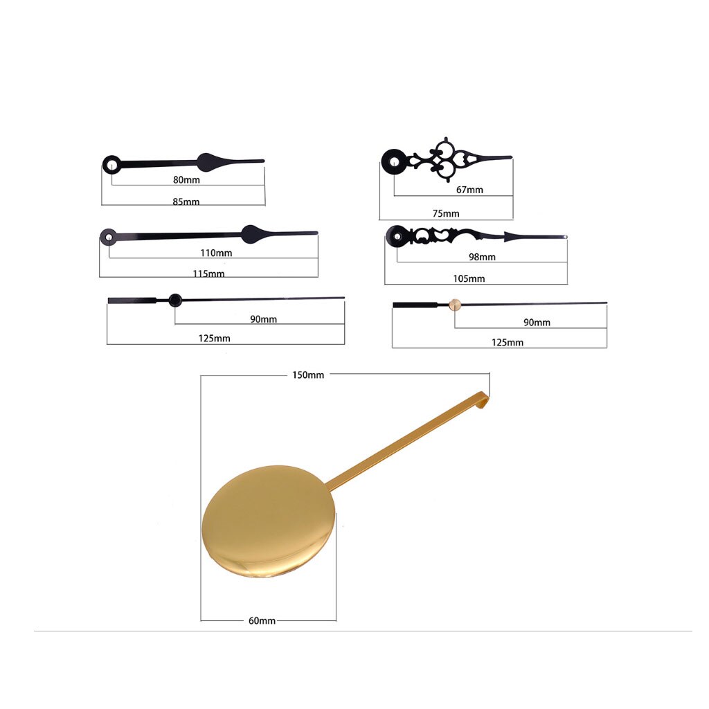 Pendule horloge Westminster mélodie mécanisme mouvement Kit de bricolage outils pratiques