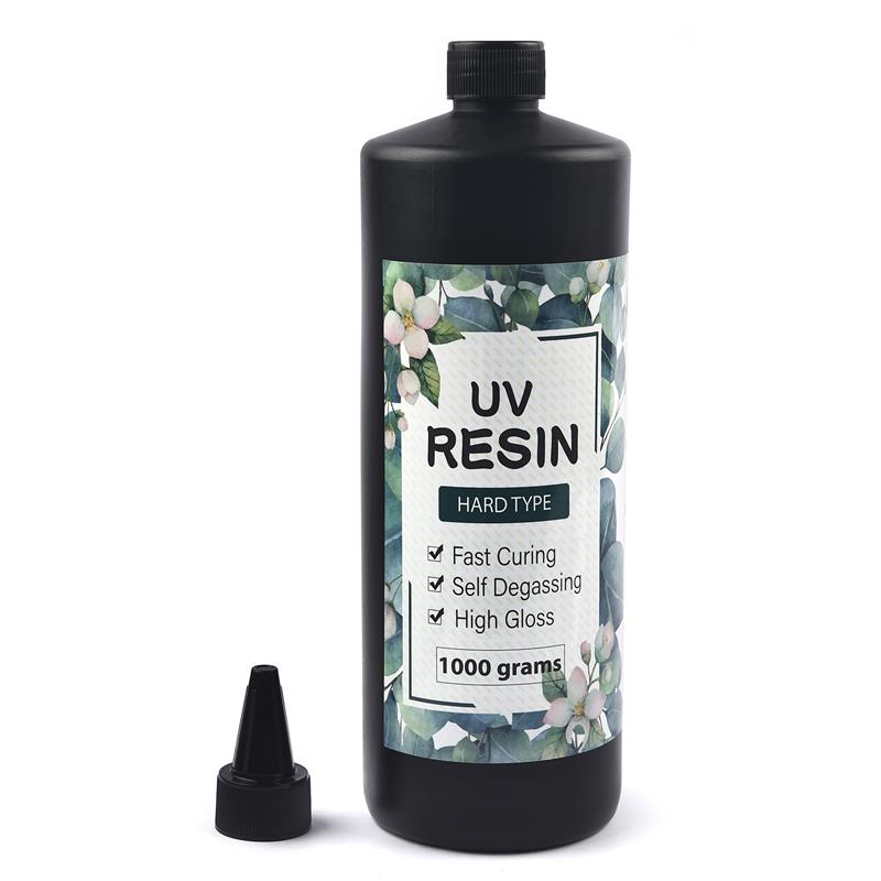 Colla per resina UV gel per resina ultravioletta che cura la fabbricazione di gioielli in resina dura attivata dalla luce solare trasparente non tossica ad asciugatura rapida: bianca