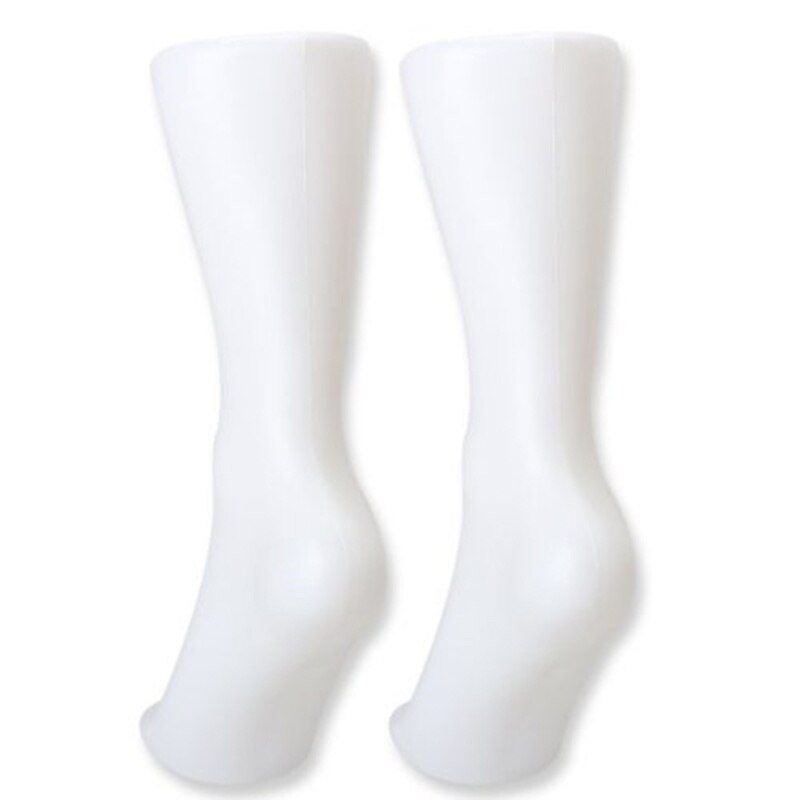 2PCS Female Foot Sock Sox Display Mold Short Stocking Mannequin White
