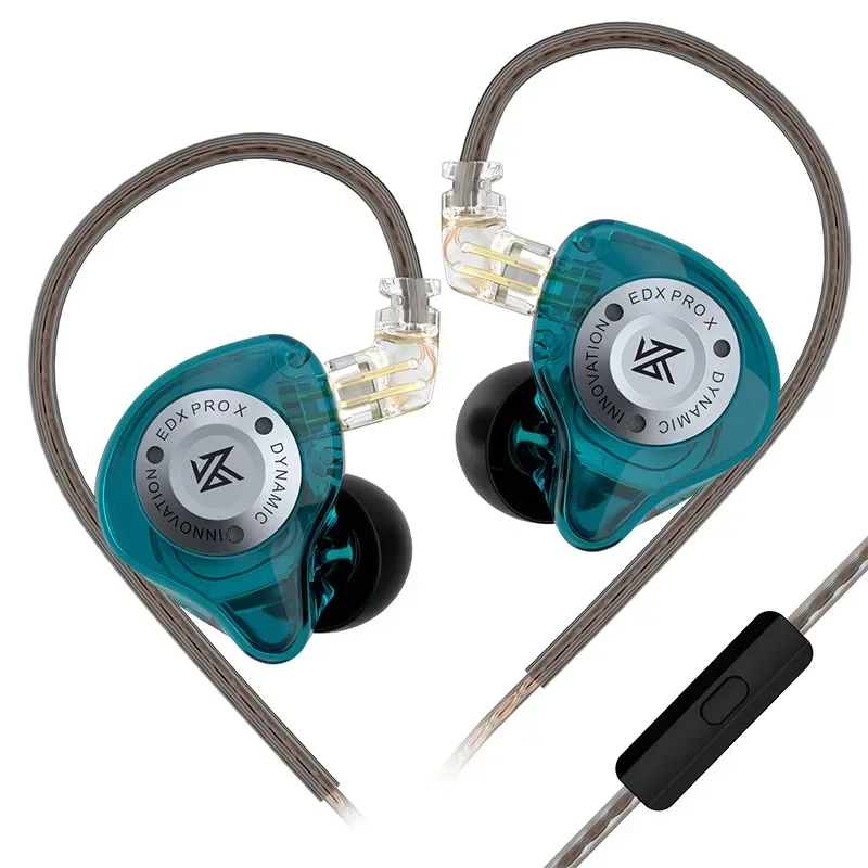 KZ EDX PRO X Dynamic Drive Earphone HIFI Bass Earbud DJ Sport Music Cancelling Headsets 2PIN Cable KZ ZSTX ZSN PRO X EDC EDA ZVX: YELLOW