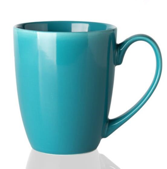 Tasses à café en porcelaine, en céramique, simples, colorées, pour le bureau, articles ménagers, couleur bonbon, pour le petit déjeuner, pour le lait: Dark Blue