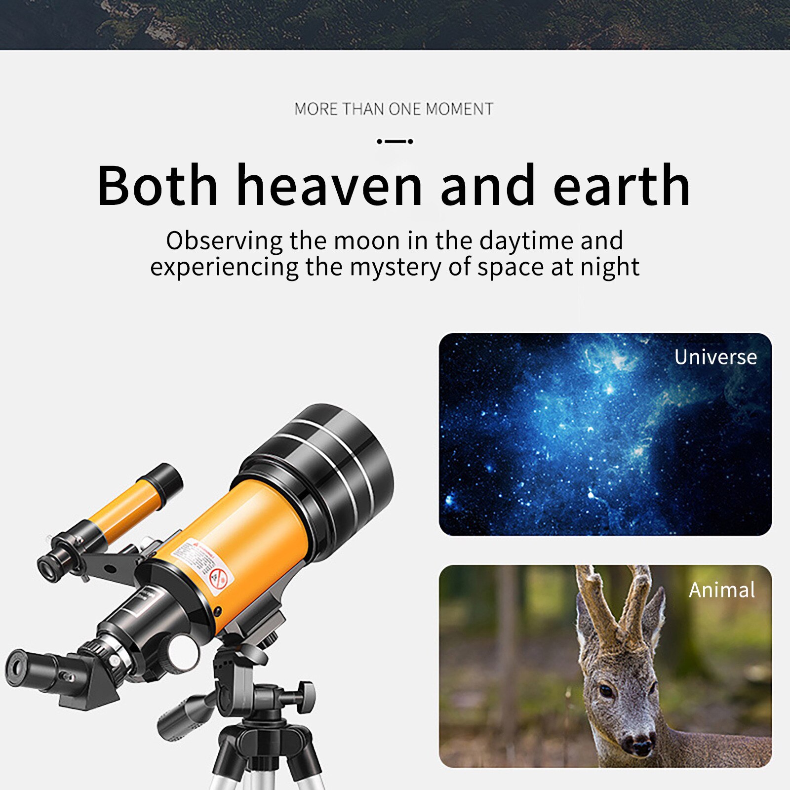 Monocular Telescope 30070 With Adjustable Tripod Phone Adapter For Moon Watching Astronomical Telescope Телескоп