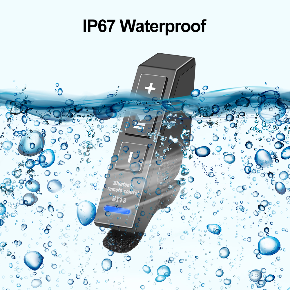 Kebidumei – télécommande pour guidon de moto et vélo, sans fil, Bluetooth 5.0, étanche, contrôleur multimédia, lecteur de musique