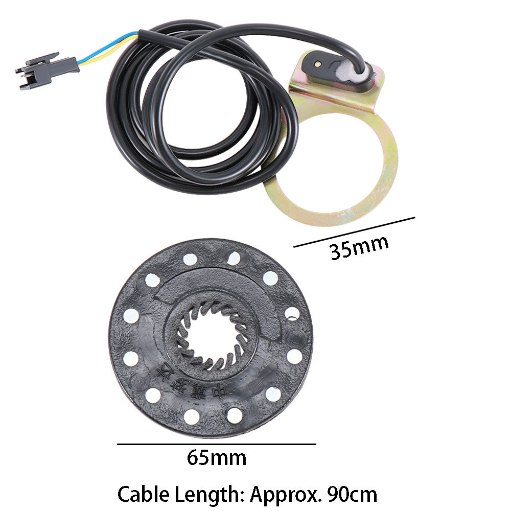Elektrische Fiets Pedaal 12 Magneten E-Bike Pas Systeem Assistent Sensor Snelheidssensor Zwarte Kleur Te Installeren: Default Title