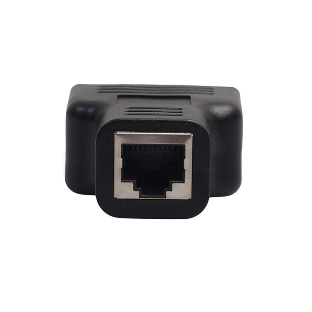 1 To 2 Ways RJ45 Ethernet LAN Network Splitter Double Adapter Ports Coupler Connector Extender Adapter Plug