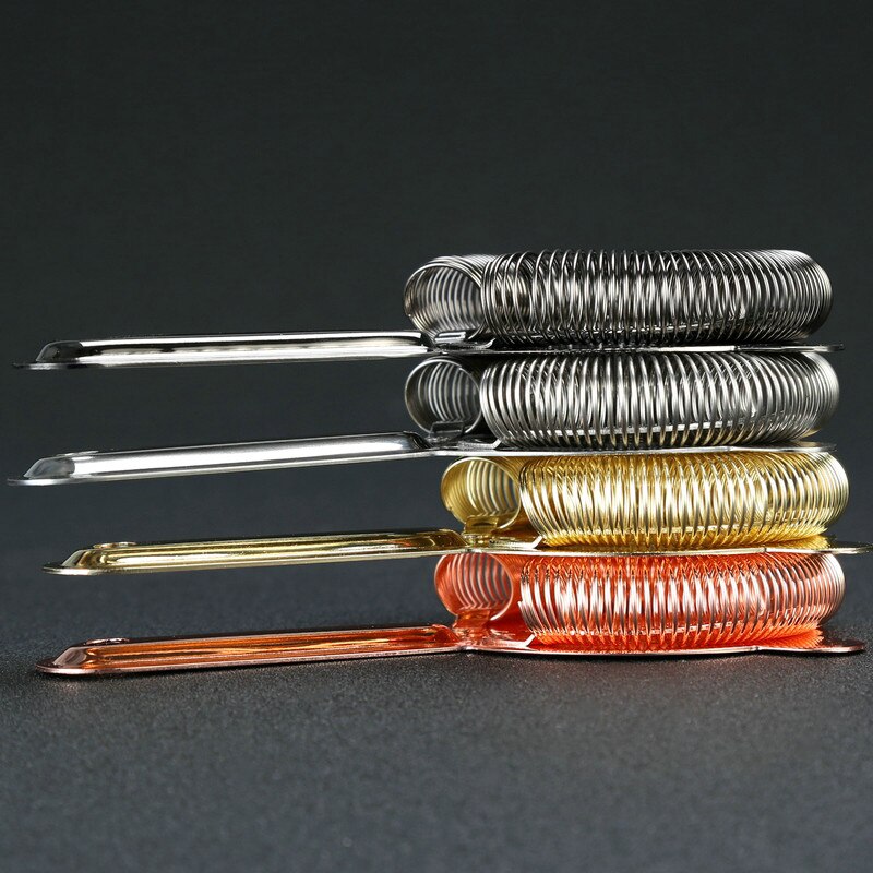 Two Stablising Prongs Bar Cocktail Strainer Superior Large Spring 304 Stainless Steel