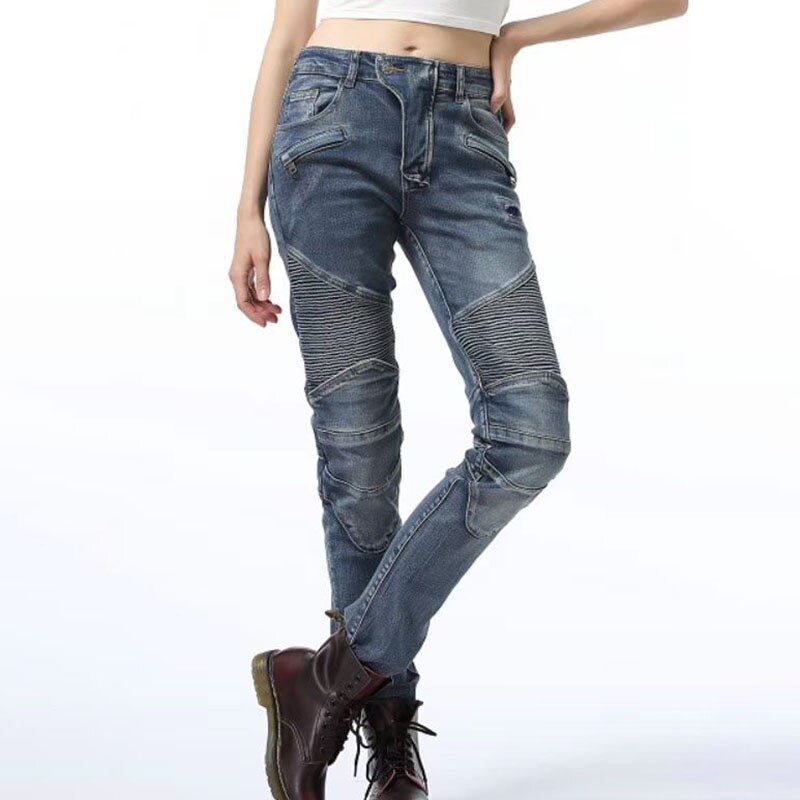 pants motorcycle denim women's pants with protective gear riding travel motorcycle trousers motorcycle pants ladies special