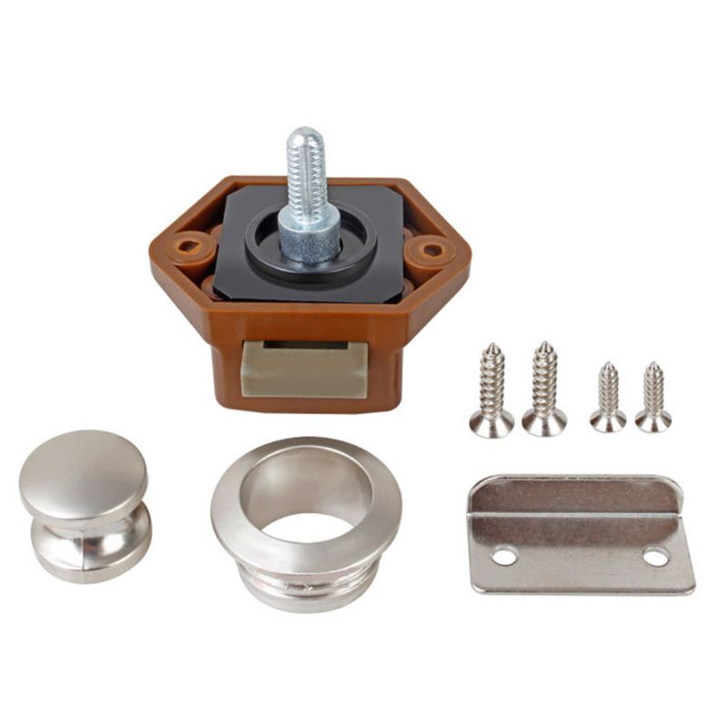 Diameter 20Mm Camper Auto Push Lock Rv Caravan Boot Lade Klink Knop Sloten Voor Meubels Hardware
